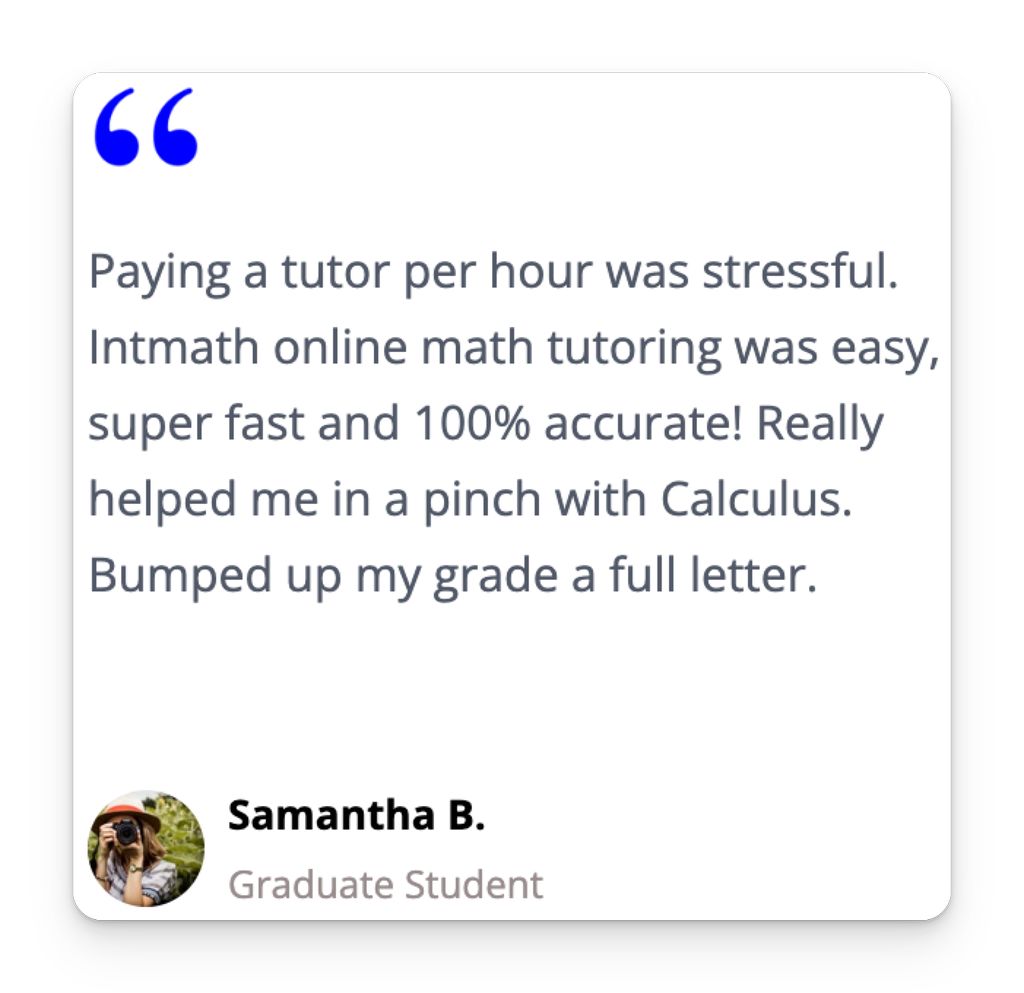 Samantha B. Graduate Student Review
