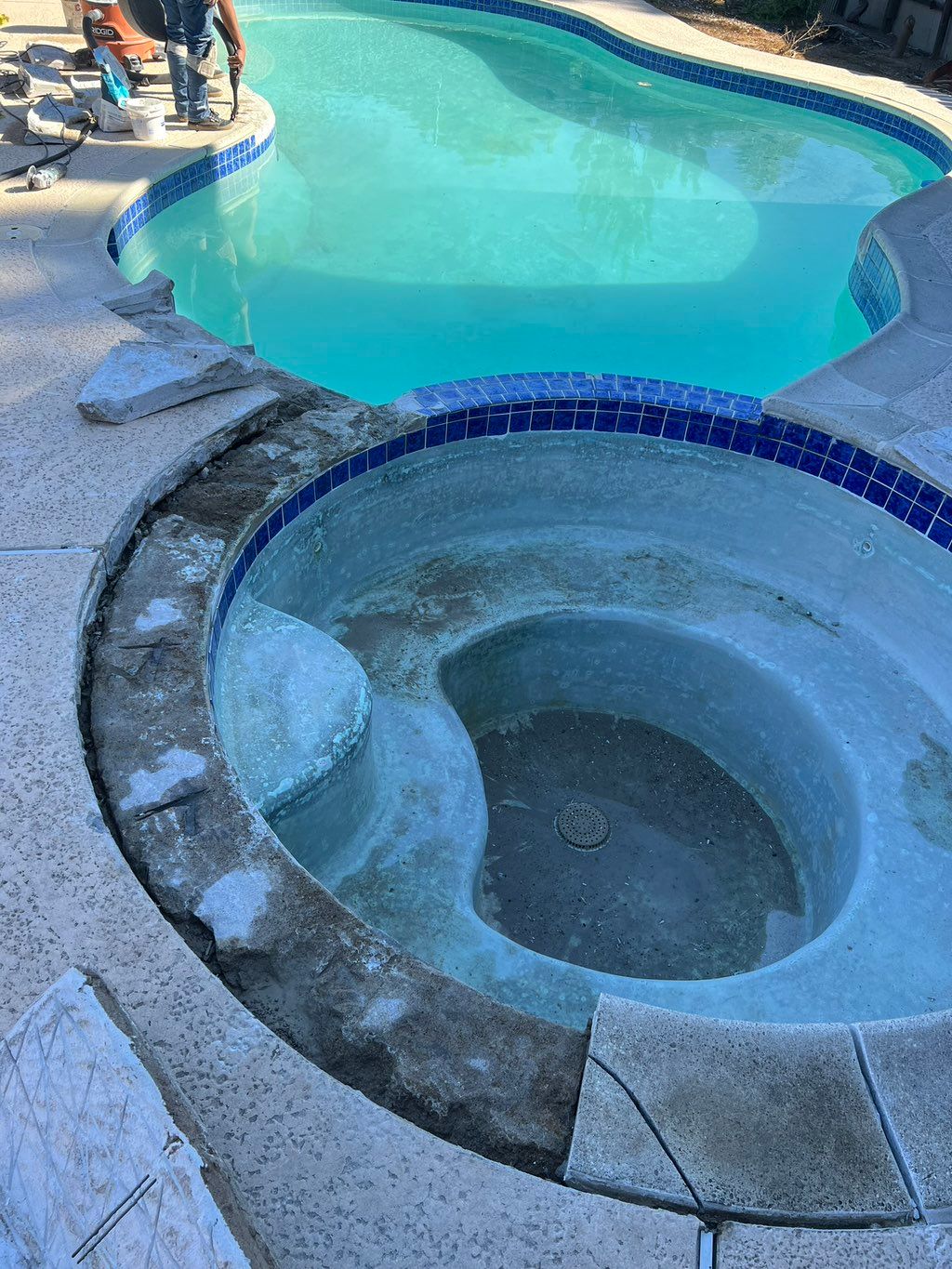 Fixing Major leak points both in the pool & spa.