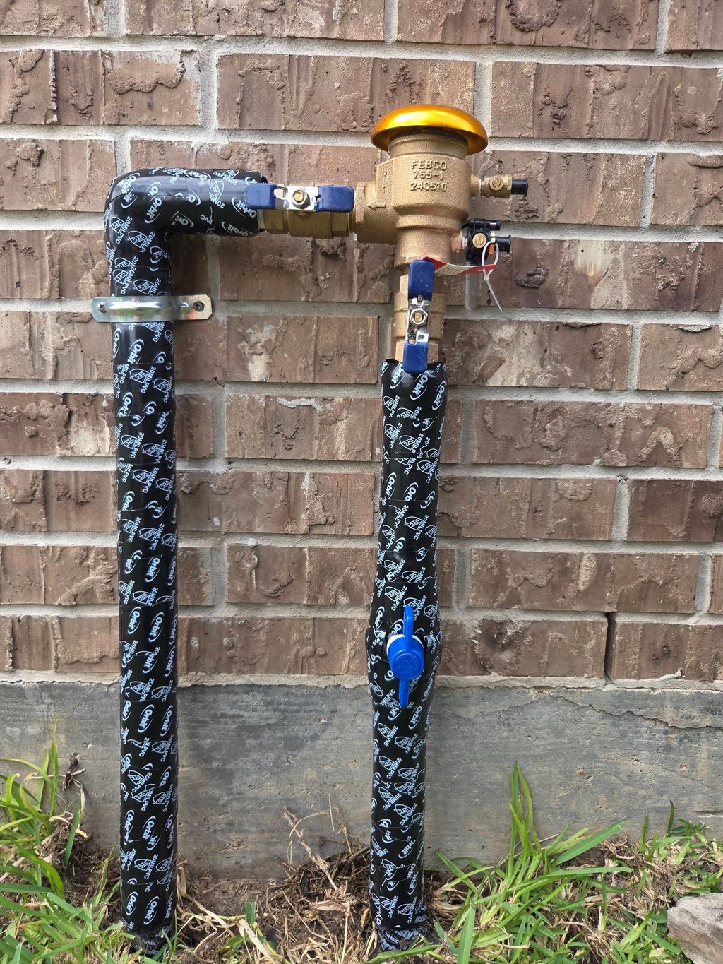 Newly installed PVB with shut off valve