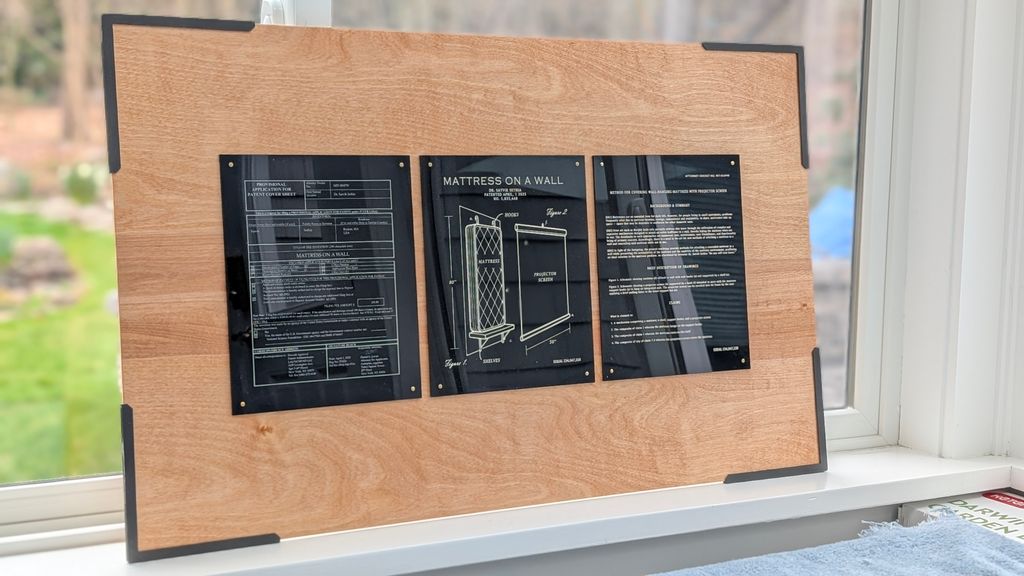 Wood and acrylic wall hanging