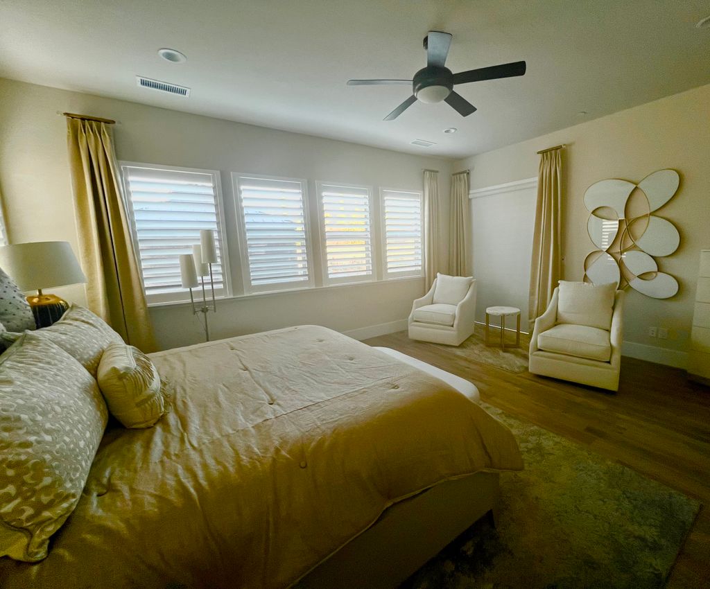 Stationary panels over shutters 