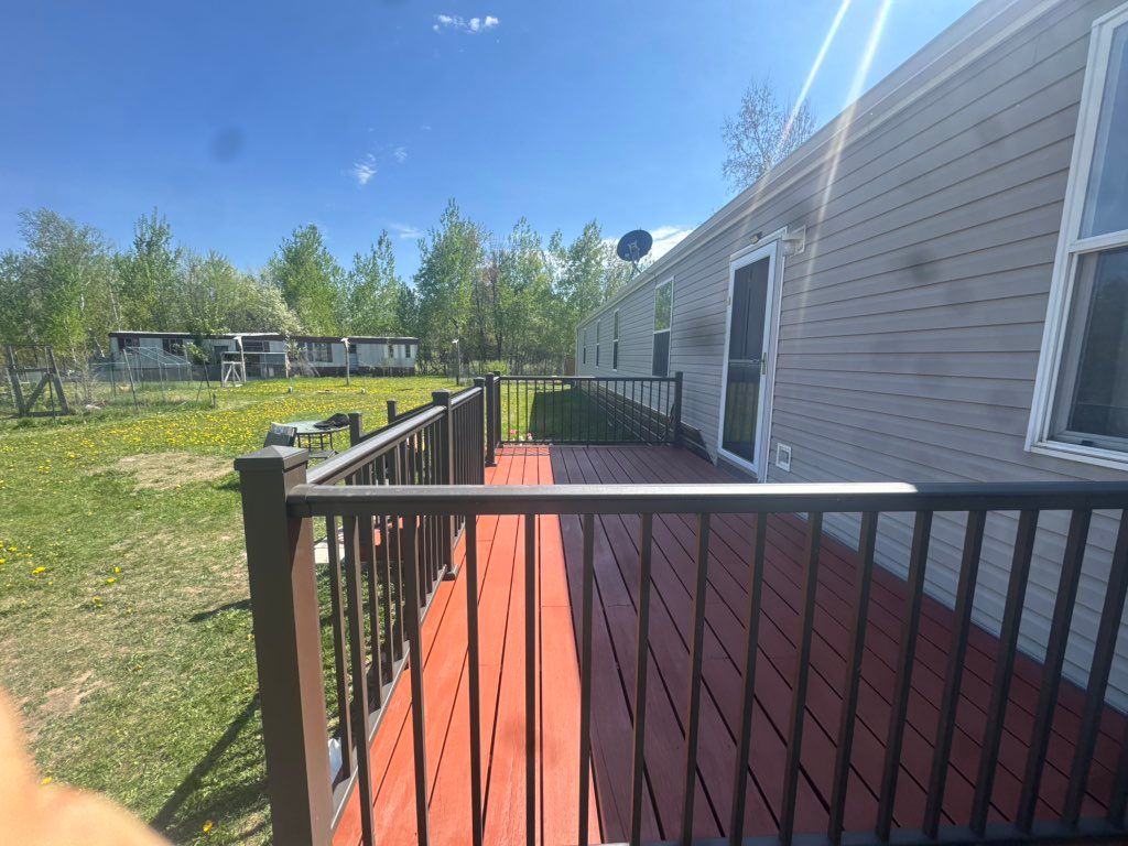 painting the deck