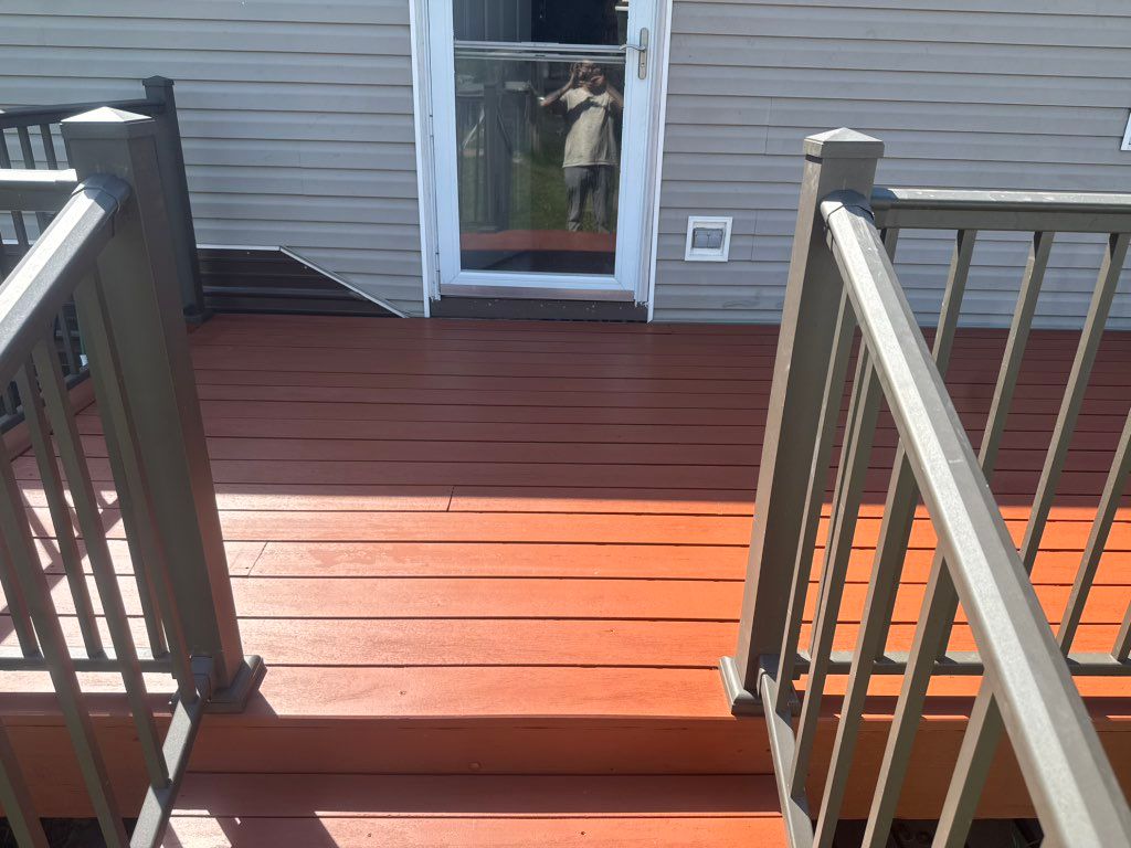 painting the deck