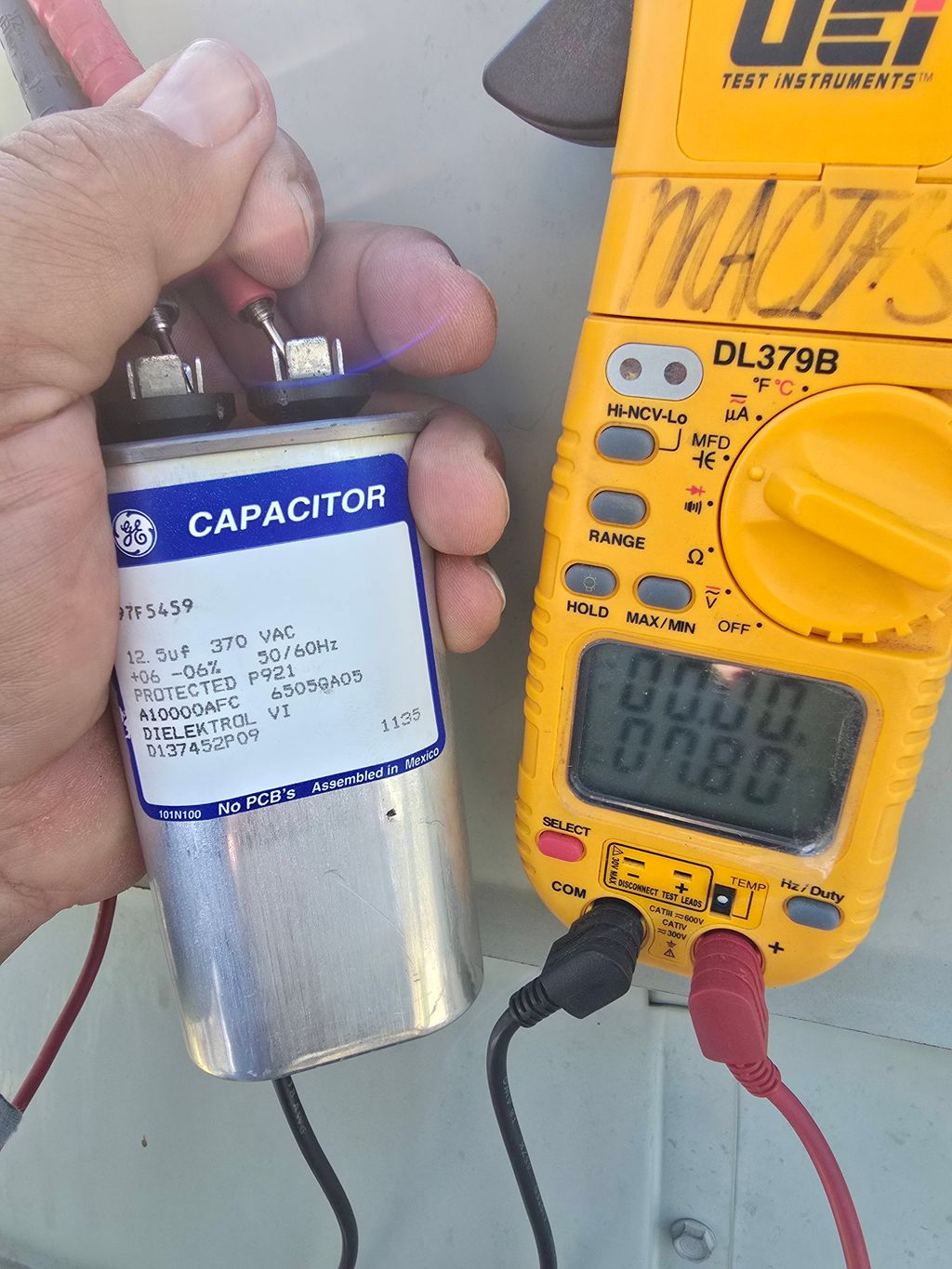 Bad capacitor that powers the (IBM) Indoor Blower 