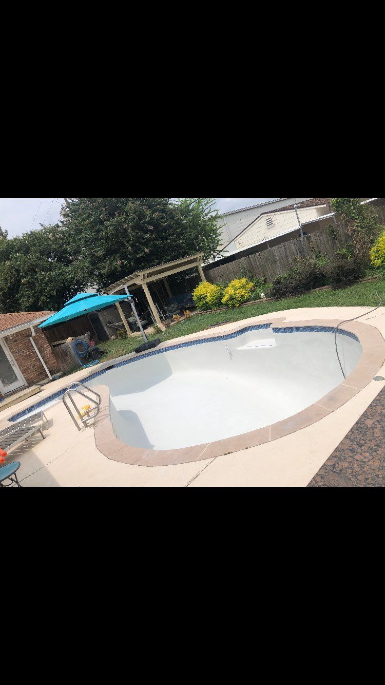 After: Residential pool in Houston Heights ready t