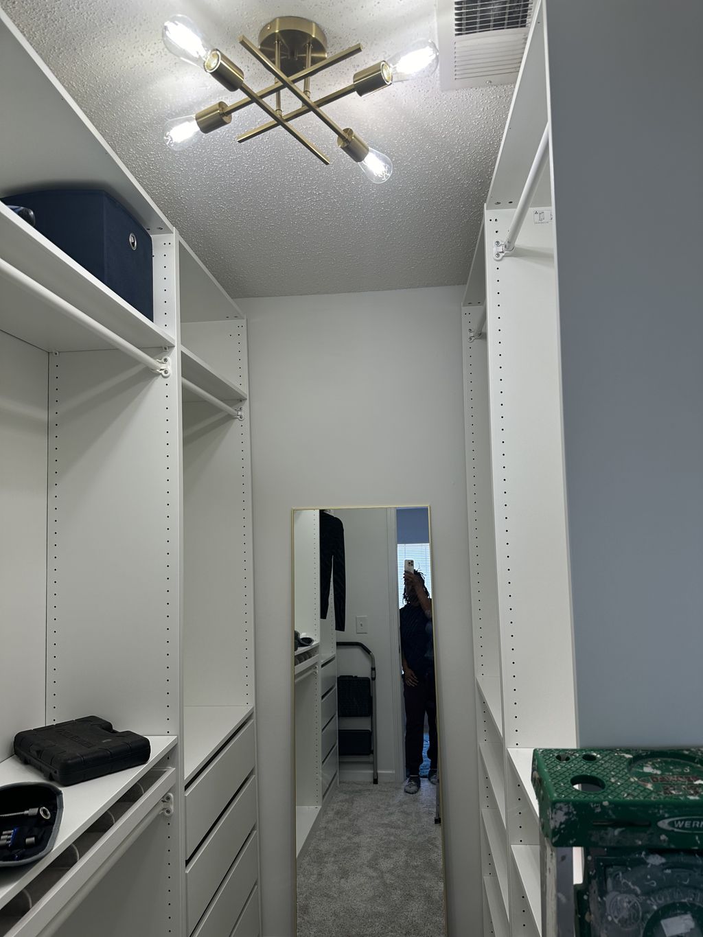 Closet Installation - 2 (light fixture) 