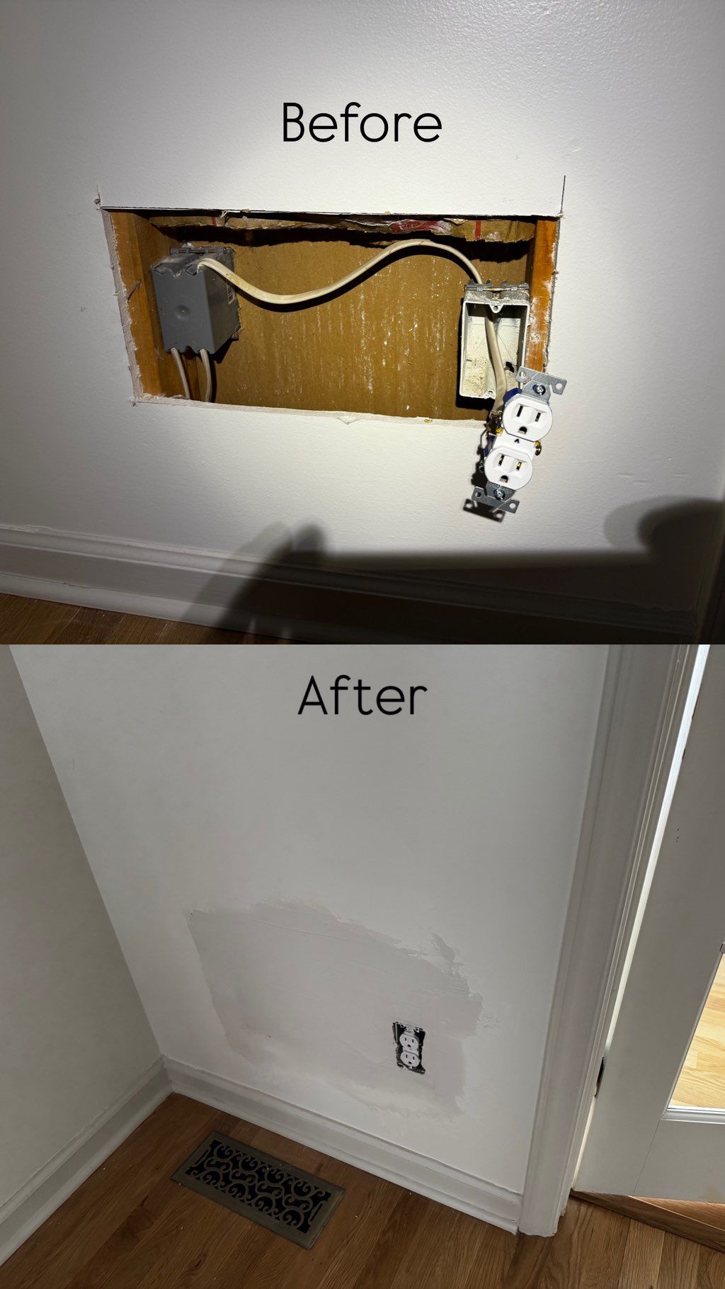 Installing a new power outlet
