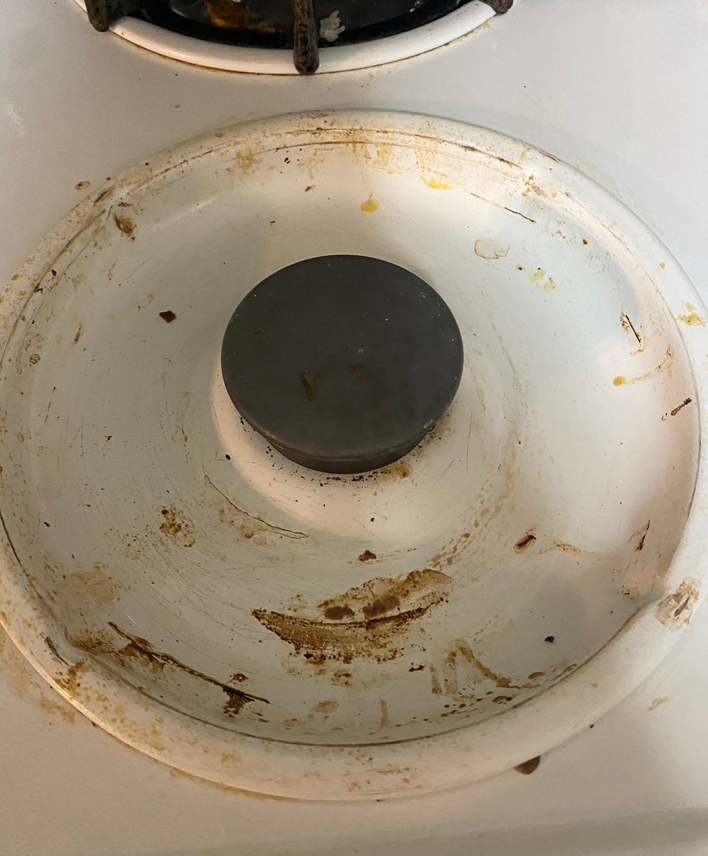 Before stove top cleaning 