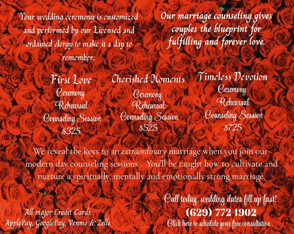 Wedding Ceremony -Counseling Packages