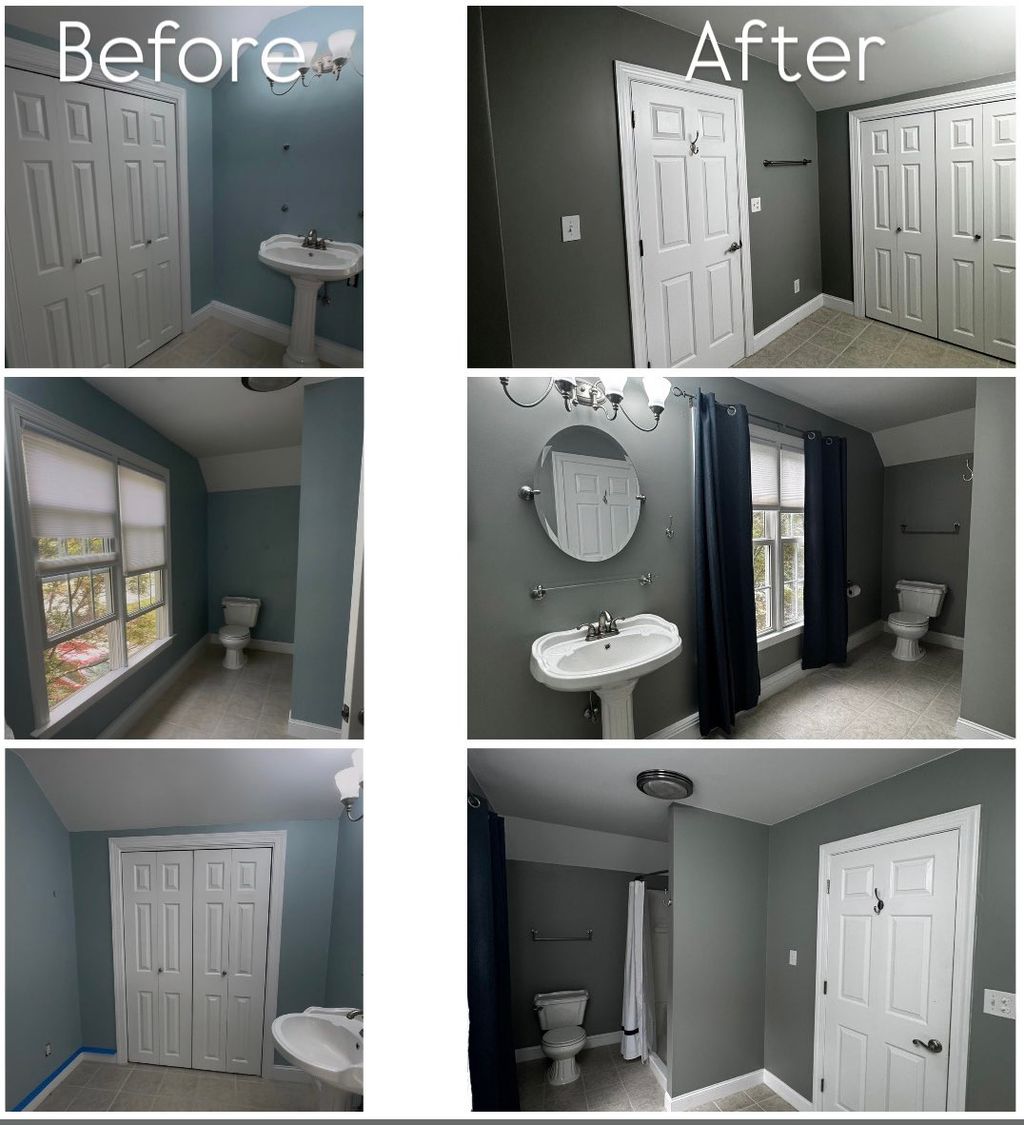 Painting the bathroom