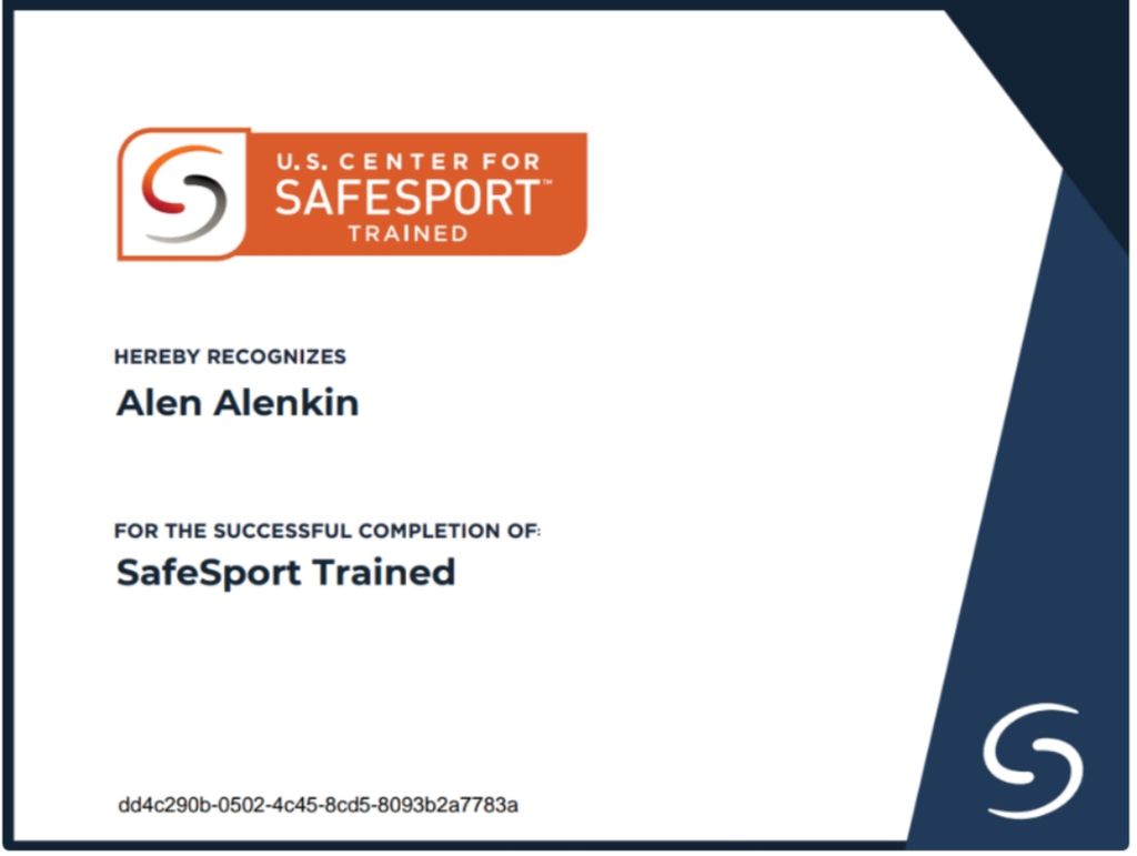 US Safesport Trained Certification (Annual Renewal