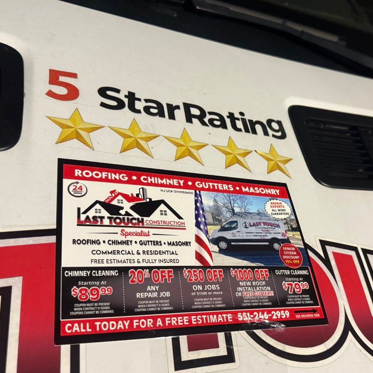 Last touch roofing & chimney LLc