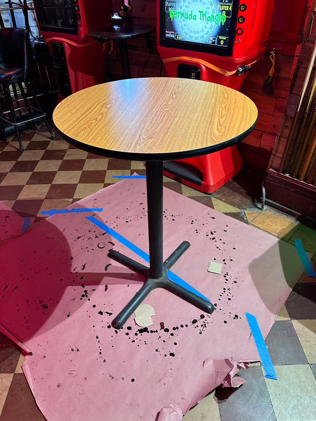 BAR TABLE BEFORE