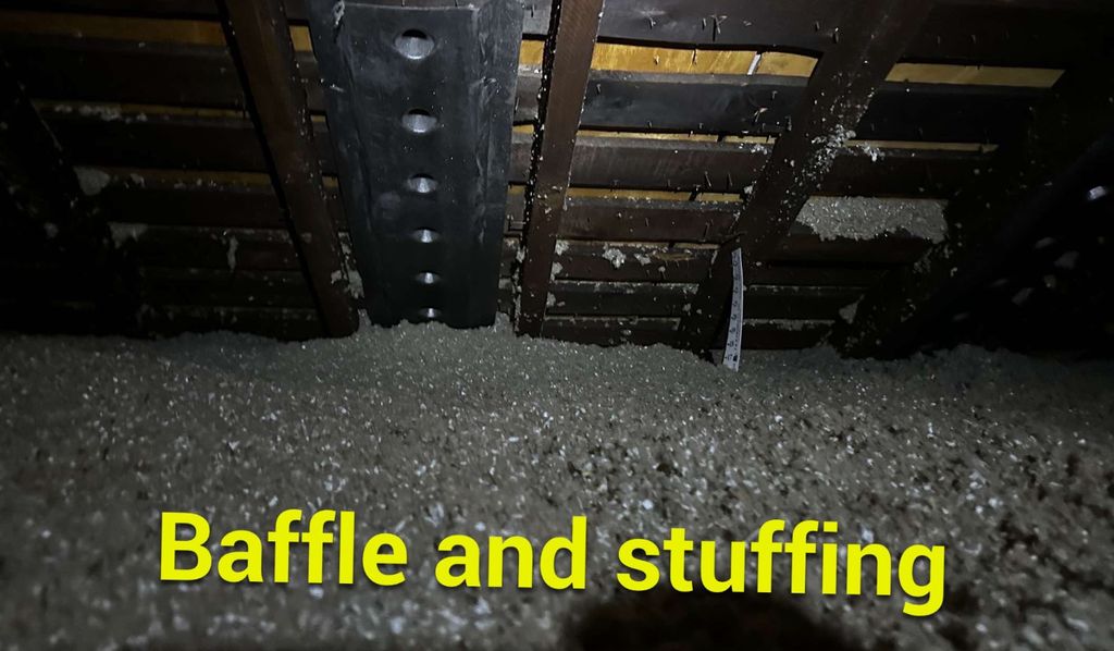 Proper Baffle and stuffing