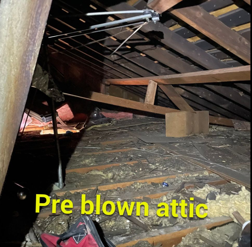 What an attic looked like before