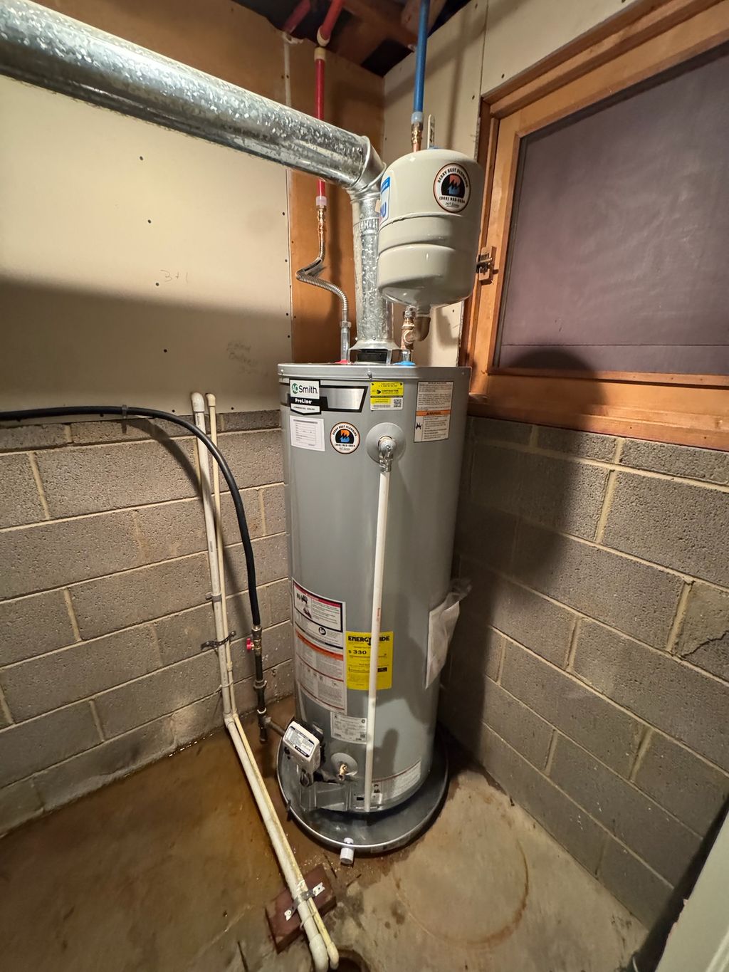 Water heater install