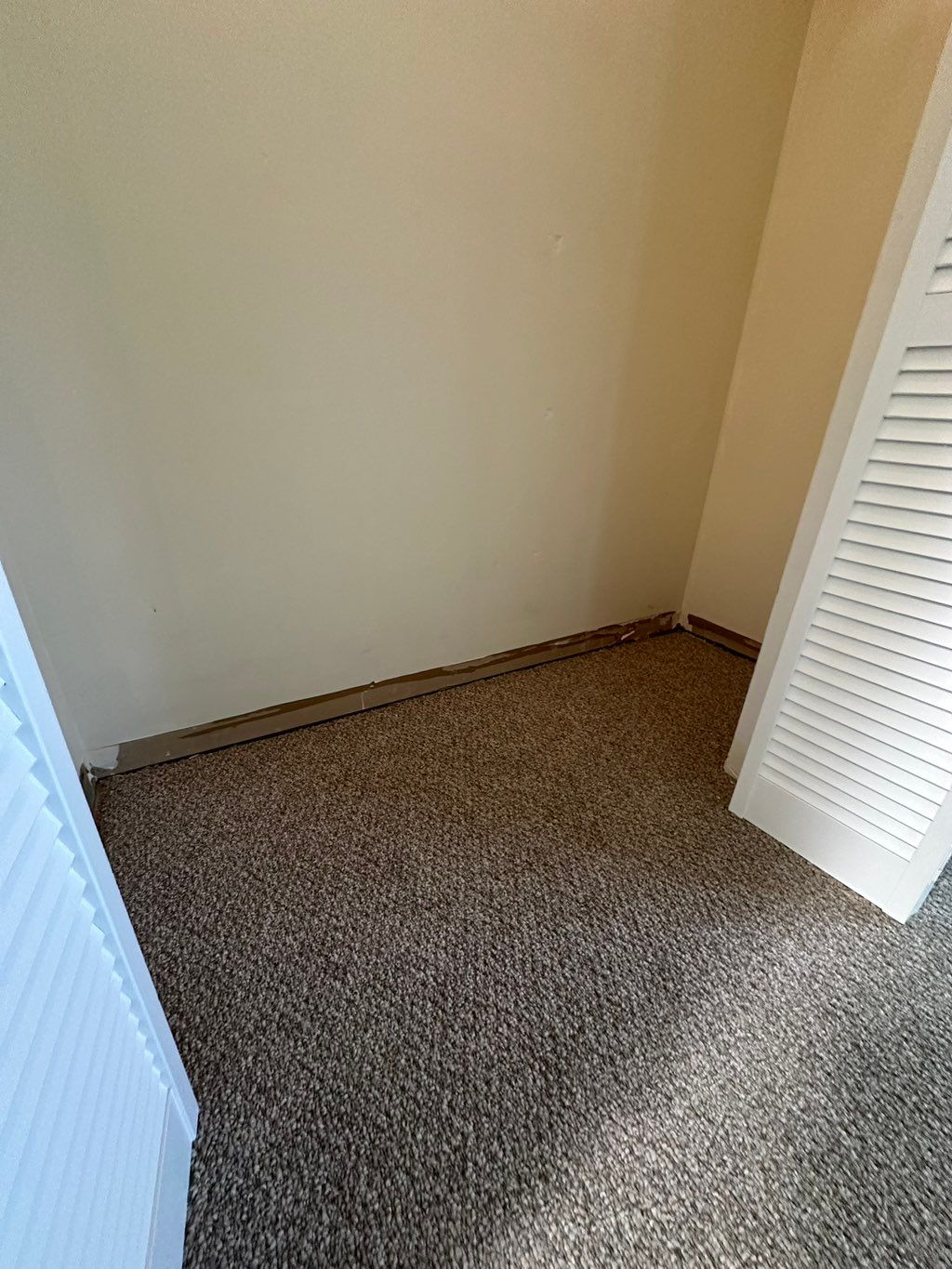 We removed the old baseboard 