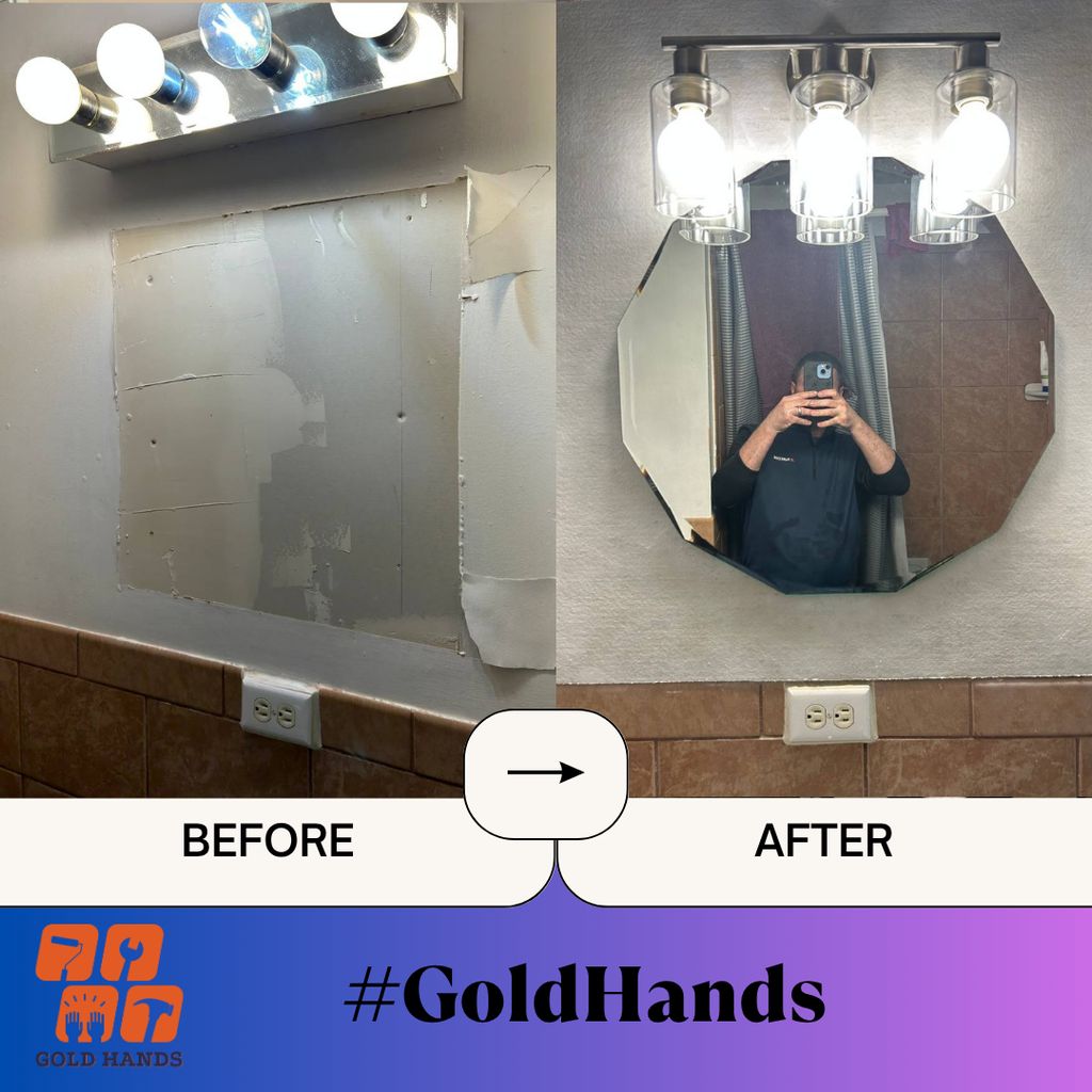 Mirror & Light Fixtures Installation 