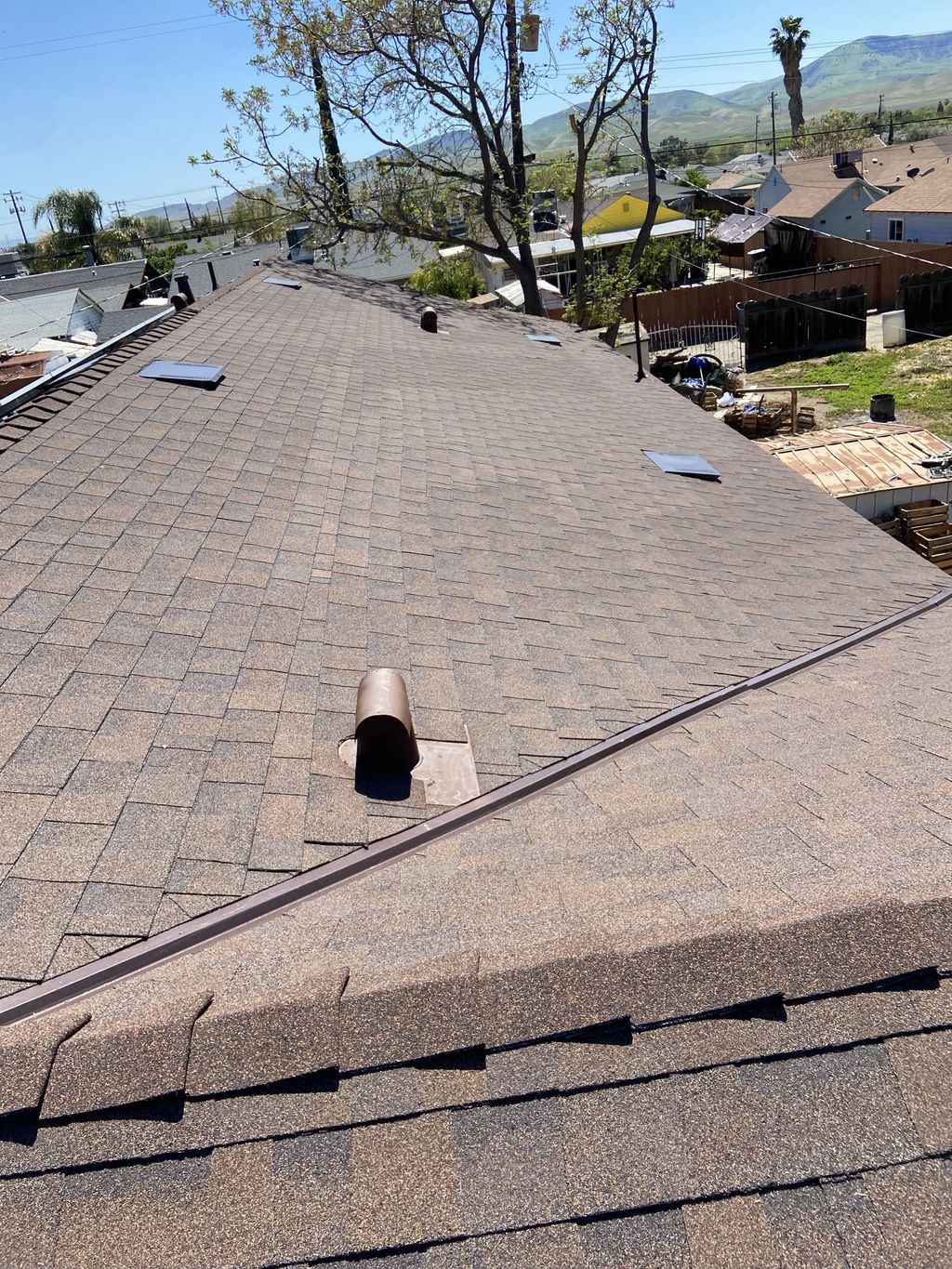 customer satisfied full roof replacement!!!