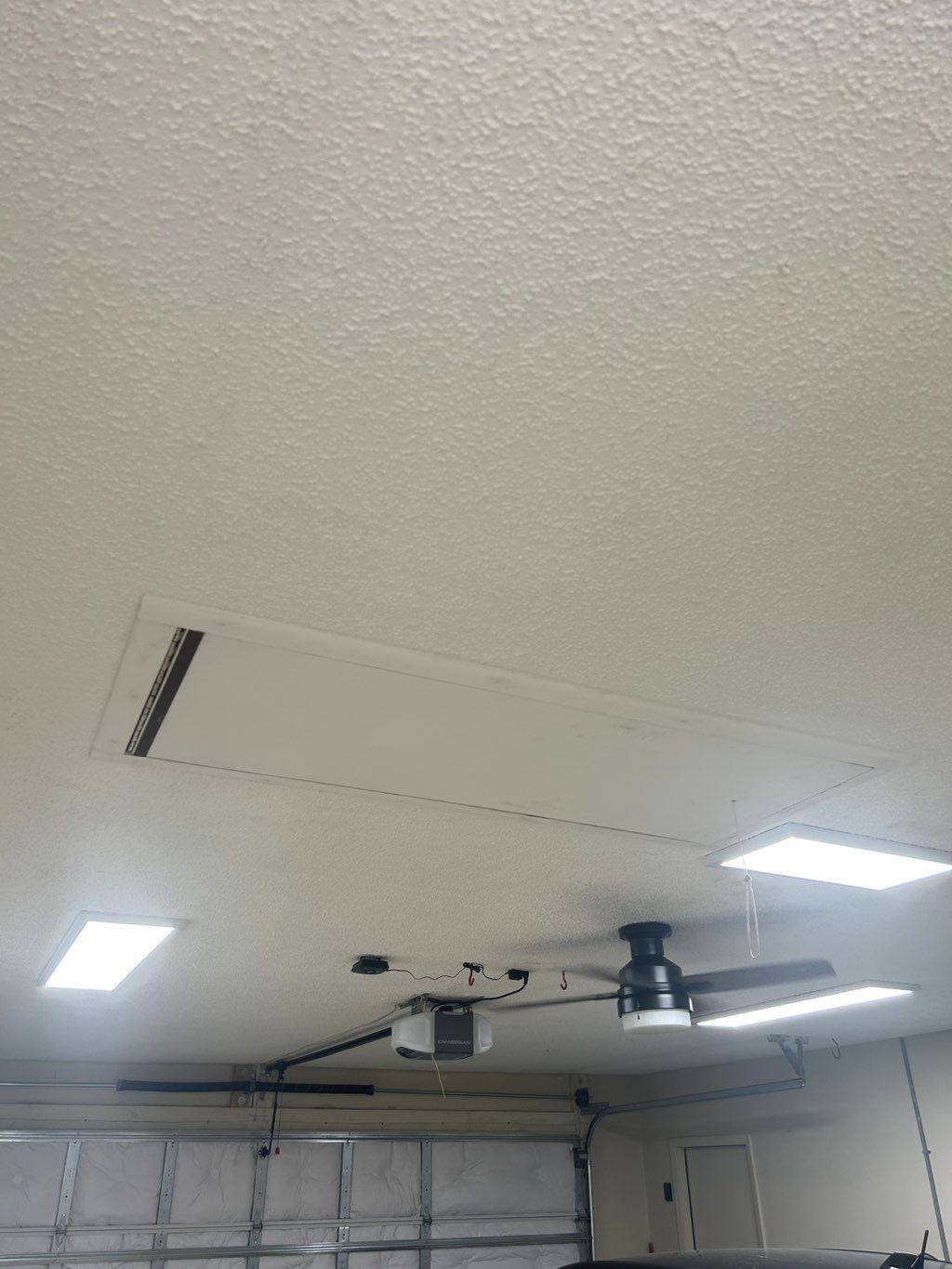 Garage only had only 1 light fixture when I starte