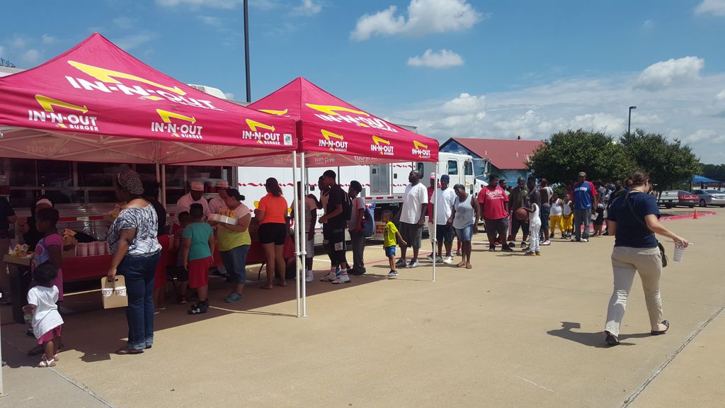 Hosted a community event with In & Out Burger as o
