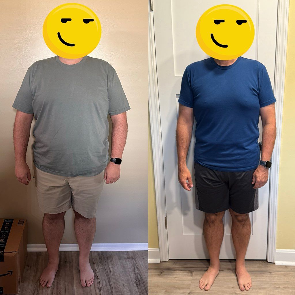 This is what 80lbs of weight loss looks like 🤩