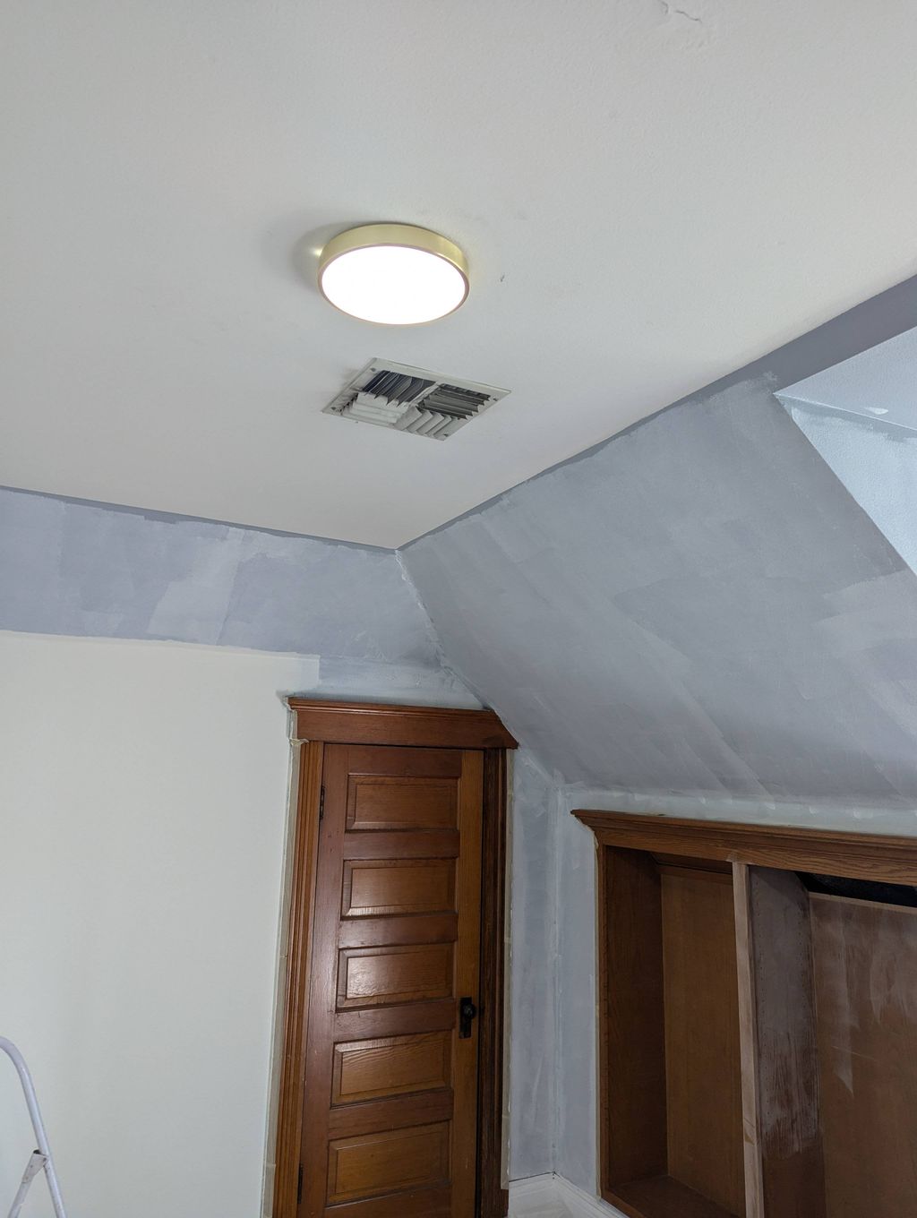 new ceiling light fixture and room paint