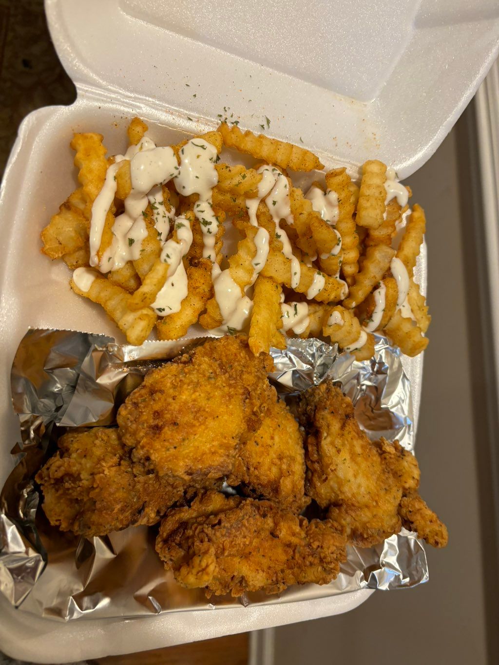 food truck menu: party wings with a side of sauced
