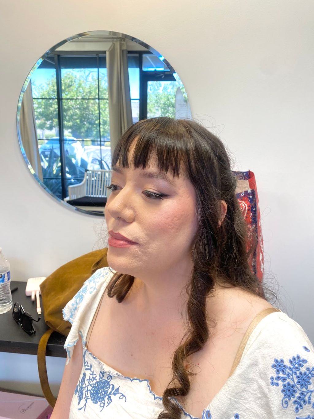 Full coverage soft matte bridal look