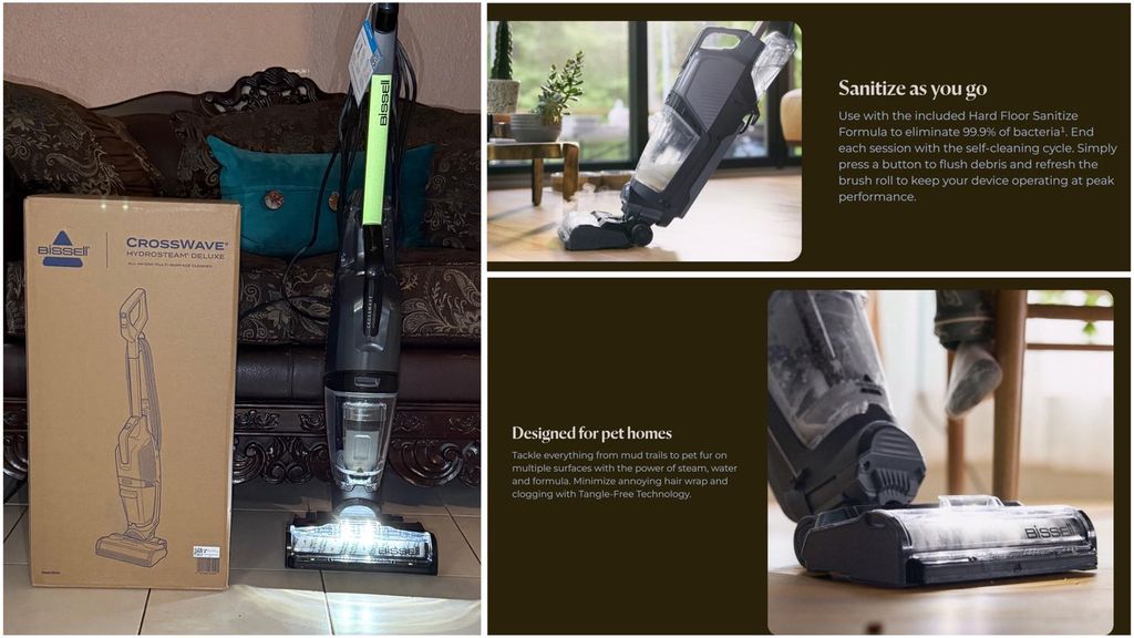 We’ve upgraded to the new Bissell CrossWave HydroS