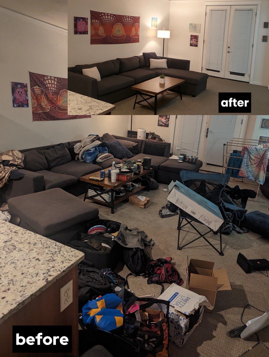 “When the tornado warning ends and the cleaning fa