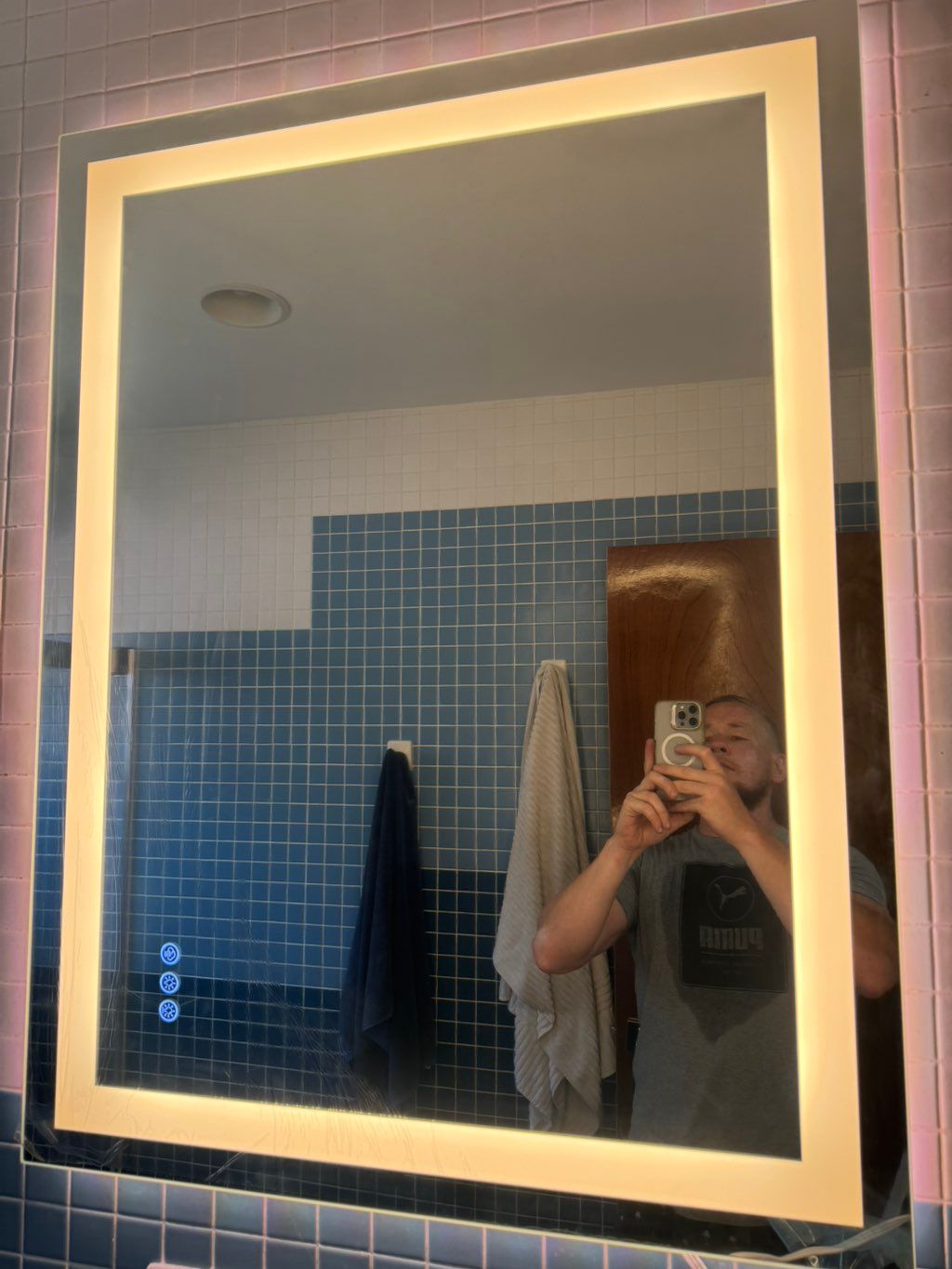 Mirror installation. After 