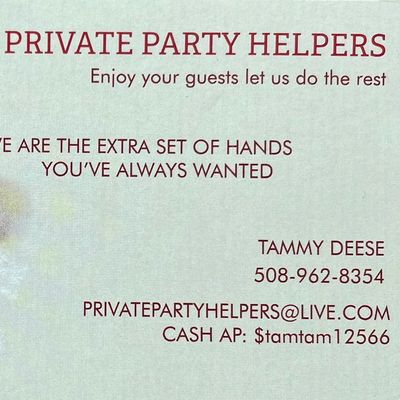 Avatar for Private Party Helpers