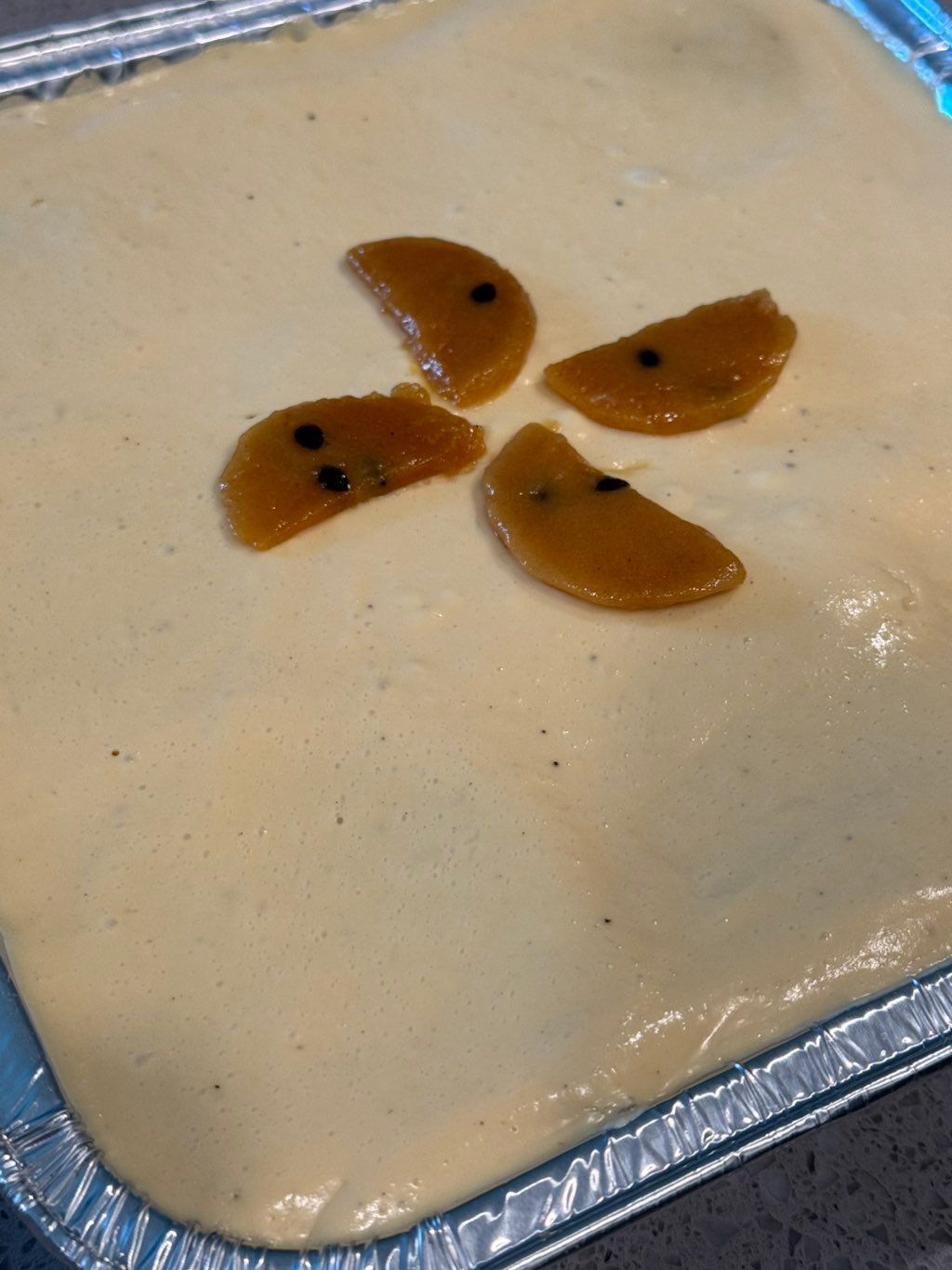 No bake passion fruit cheesecake 