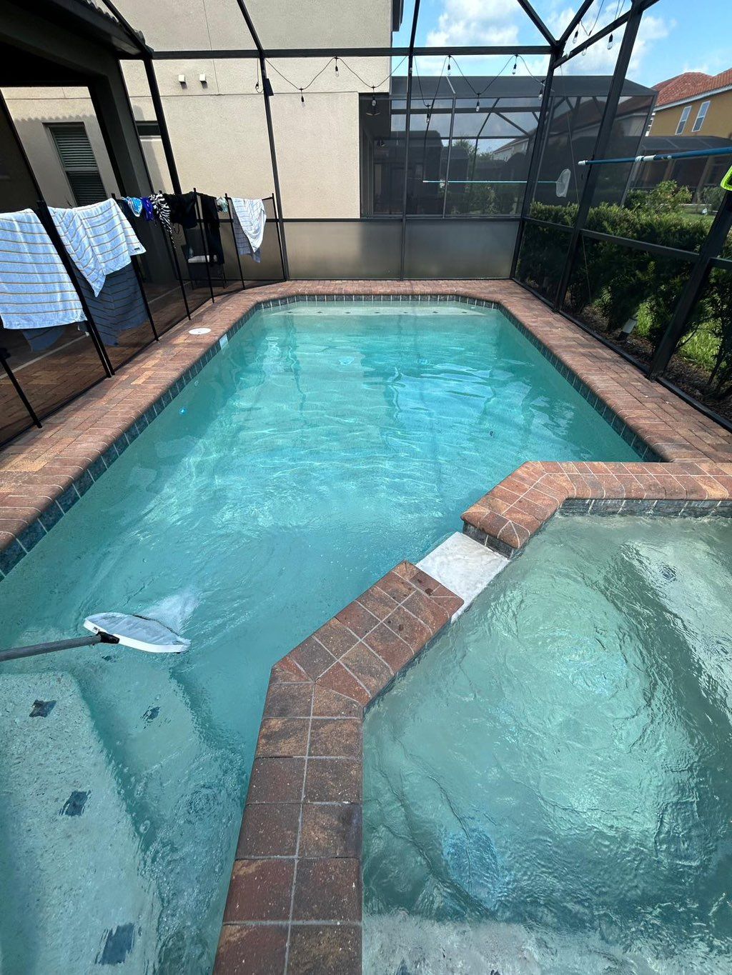 After green water treatment.