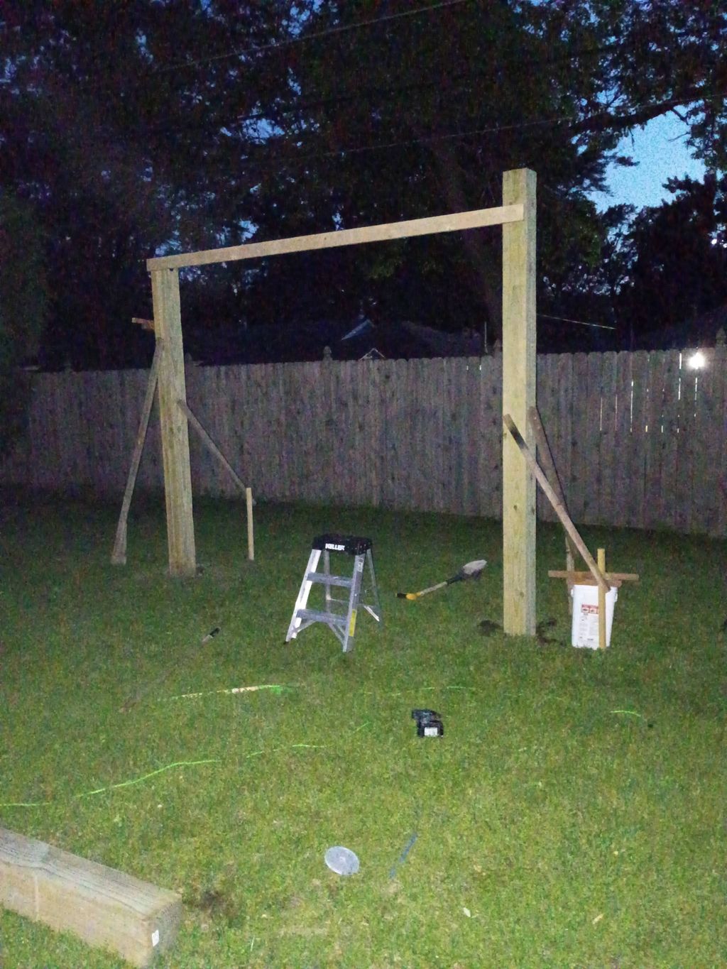 swing set 9x8 opening 