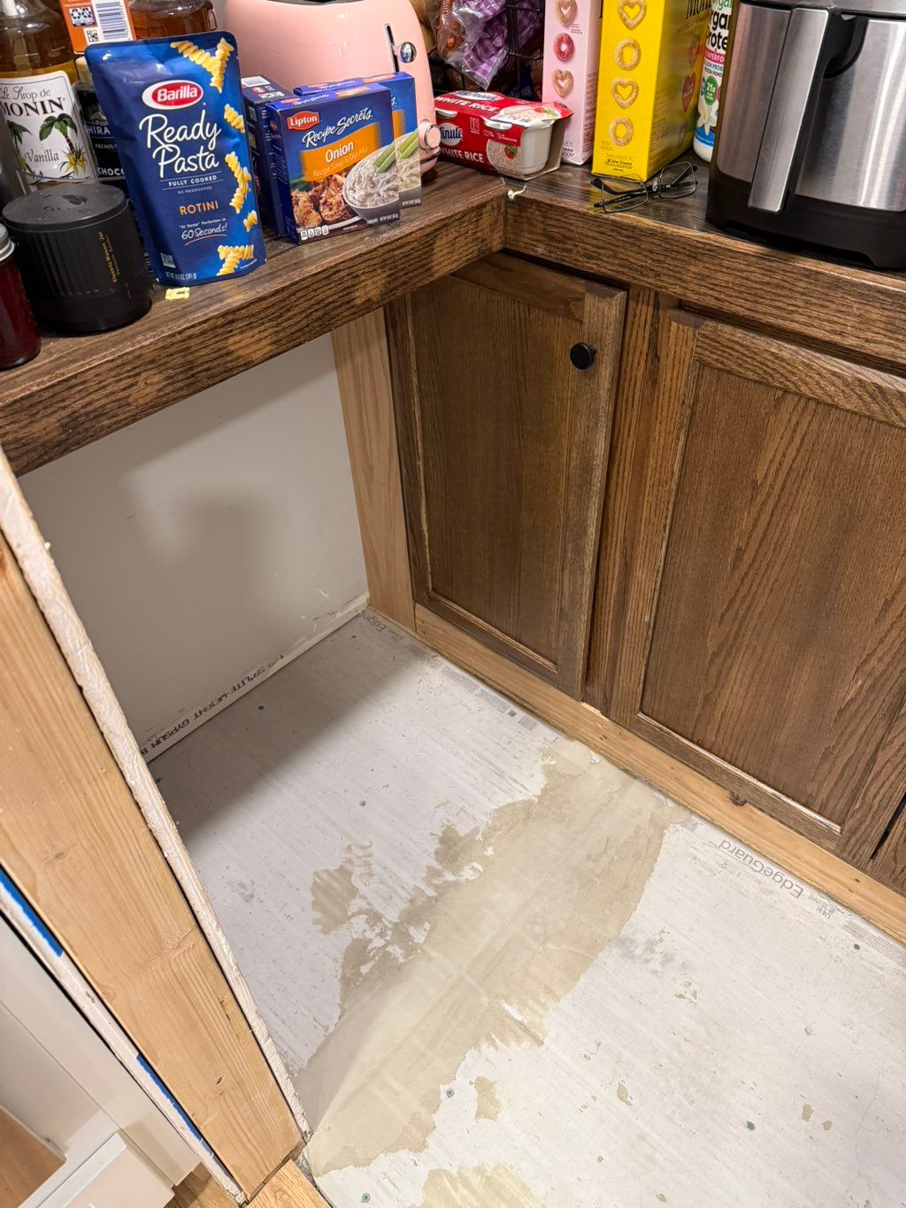 Before tile install 