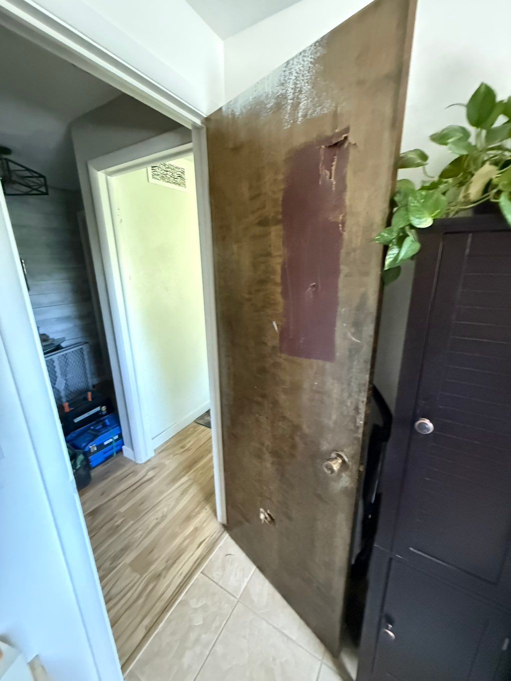 Old door removed 