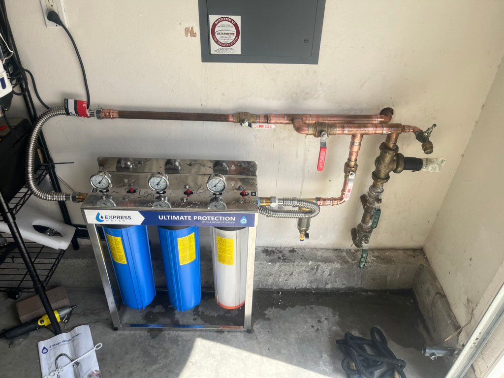 Water filter installation