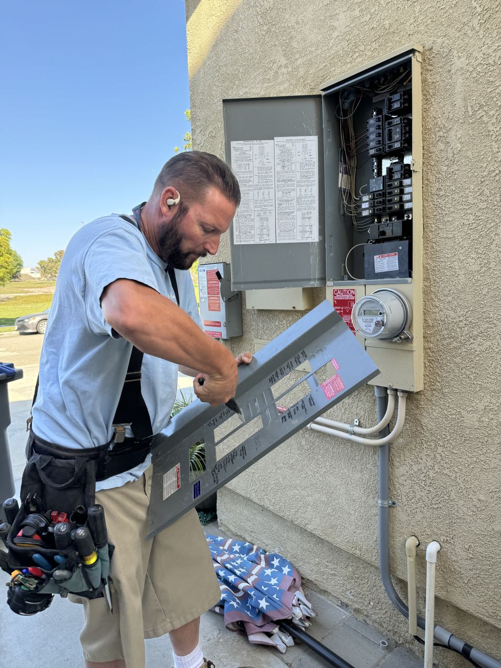 Installing whole panel surge protector