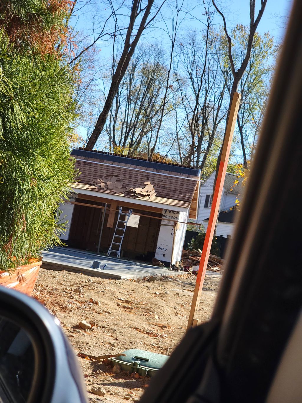 pool house getting done ✔️ 
