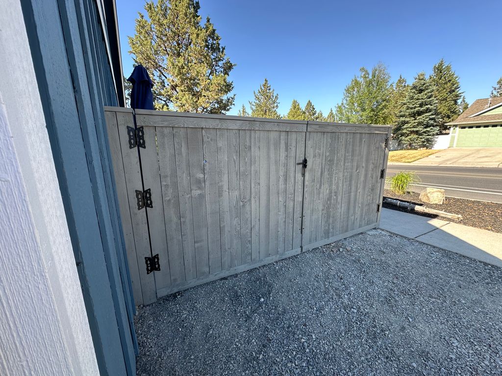 Converted existing fence to gate