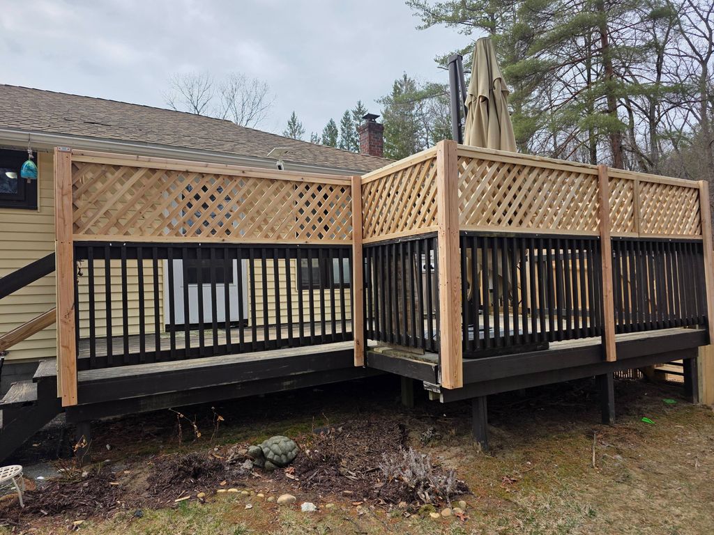 Customer needed to extend porch height to secure l