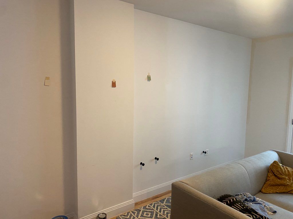 Plain white walls ready for colors  
