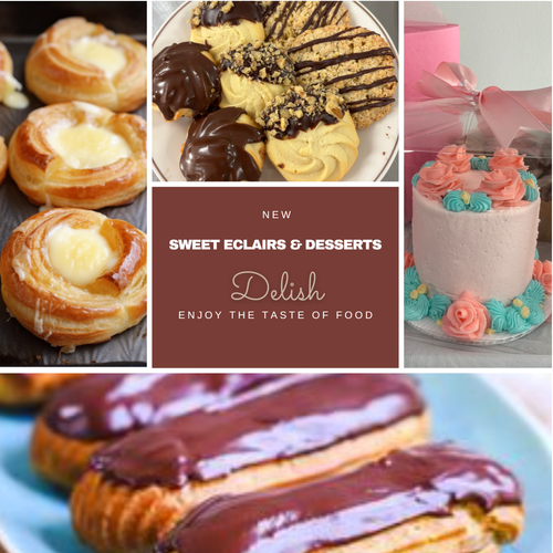 Sweet Eclairs & Desserts