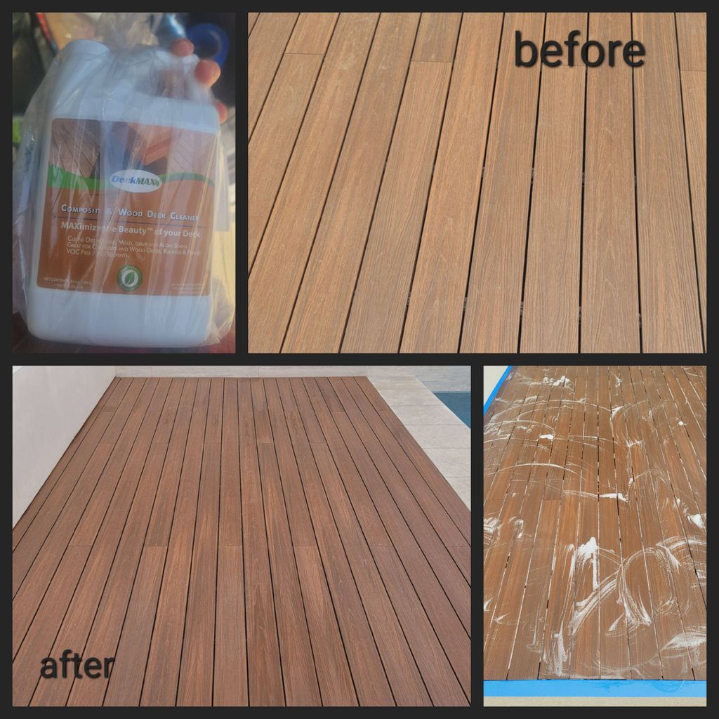 "Before & After: Deep Cleaning WPC Composite Deck"