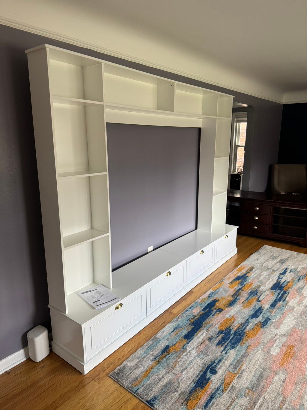 Wall Entertainment Center Assembly