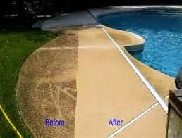 POOL DECK Cleaning - Before & After