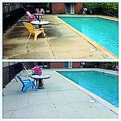 POOL DECK Cleaning - Before & After