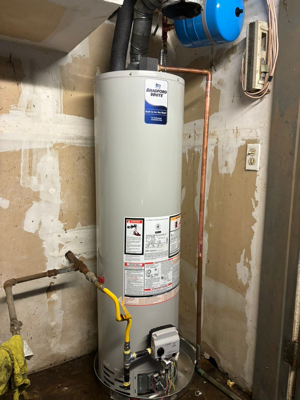 Bradford white 30gal water hater installation! 